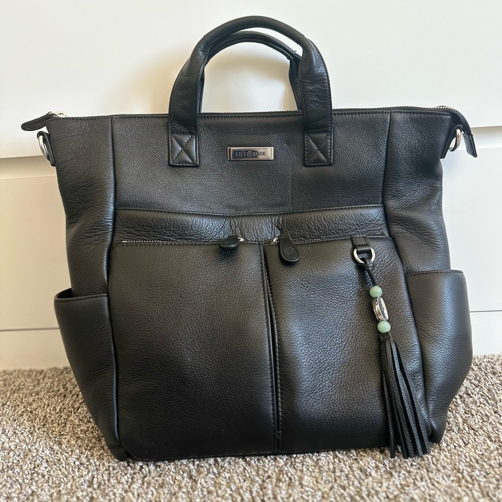 Lily Jade black leather Caroline